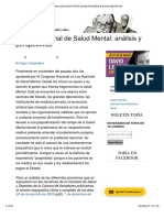 Argentina Ley de Salud Mental. Análisis de Enrique Carpintero, de Revista Topia