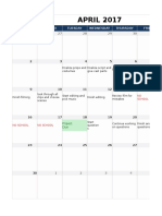Movie Calendar and Dates