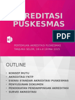 ESENSI AKREDITASI PUSKESMAS, Tarakan 28 Sept 2015