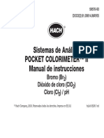 Manual Pocket II Colorimetro