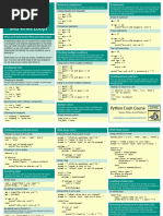 Beginners Python Cheat Sheet PCC If While PDF