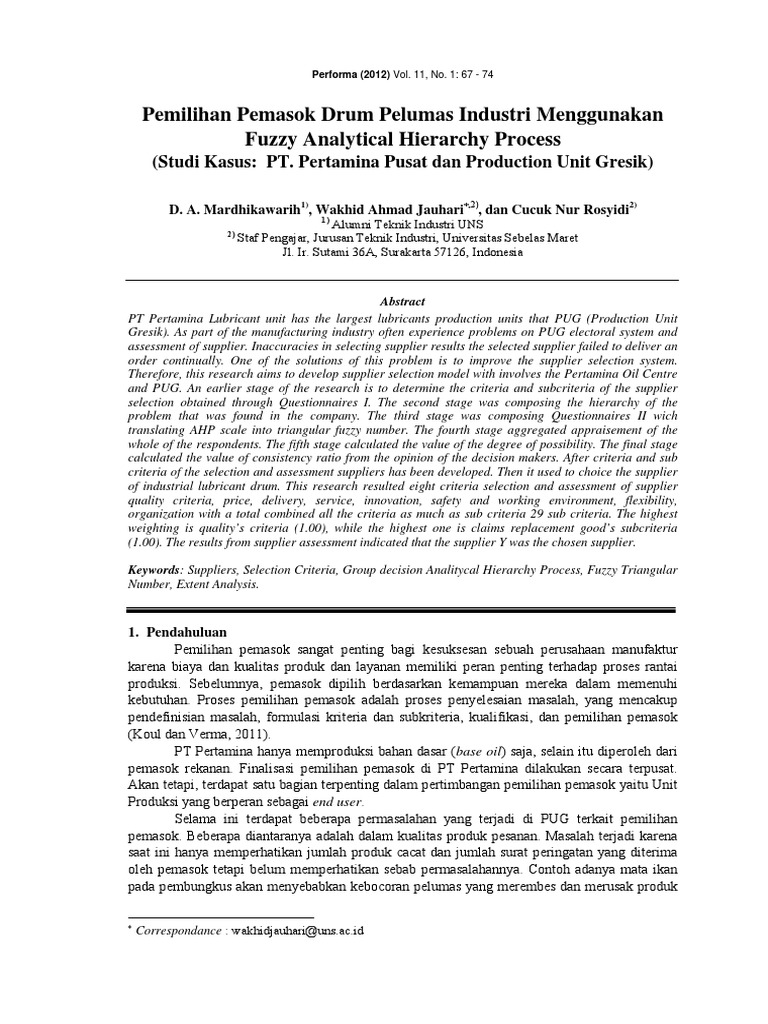 jurnal metode fuzzy AHP