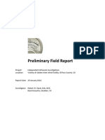 Preliminary Field Report. Independent Infrasonic Investigations: Vicinity of Golden West Wind Facility, El Paso County, CO