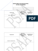 Rating Sheet Sample