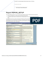 Report RSPOR - SETUP - Information Integration Problem Analysis Scenarios - SAP Library