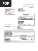 Costco Factory Evaluation Report 22FEB05