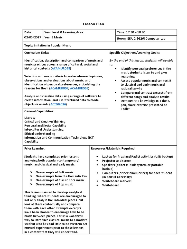 annotated research based lesson plan