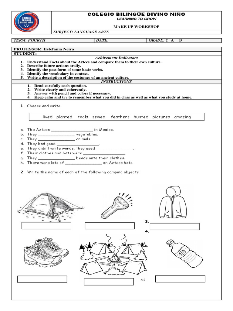 Language Arts Workshop for Grade 2 | PDF | Toys | Linguistics