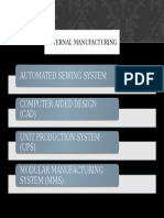 Automated Sewing System Computer Aided Design (CAD) Unit Production System (UPS) Modular Manufacturing System (MMS)