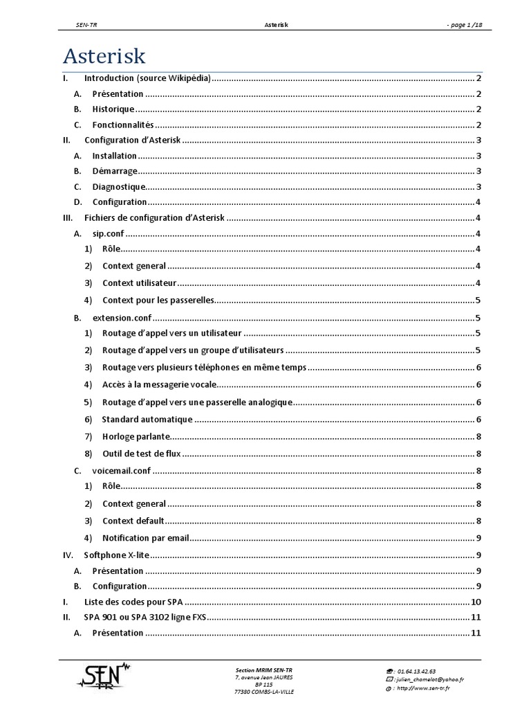 Asterisk Linksys Spa de A A Z PDF | PDF | Technologie de médias ...