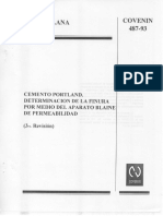 Determinadion de Finura Con Aparato de Blaine 487-93 PDF