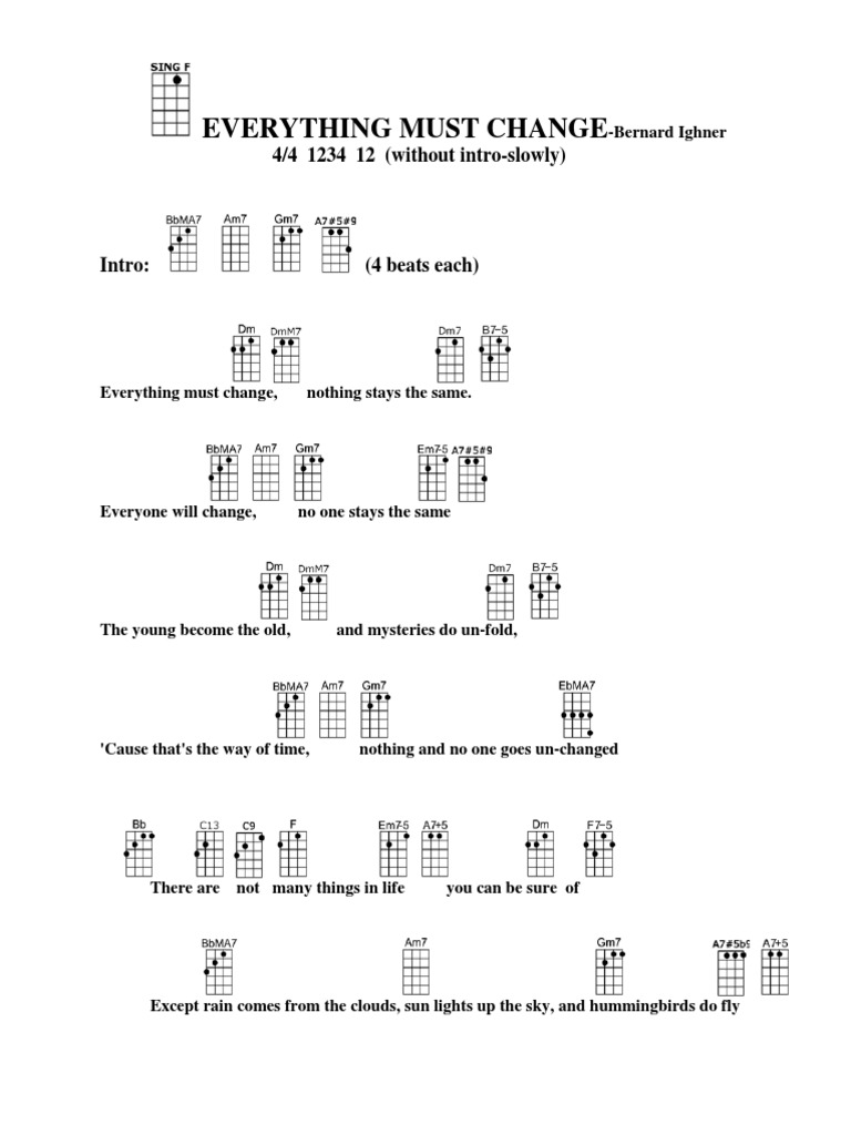 Everything Must Change Pdf Sky Outer Space