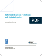 La Formación de Oficiales y Suboficiales en La República Argentina Información Estadística 2013