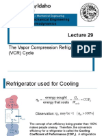 L29 - Vapor Compression Refrigeration