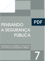 Pensando A Seguranca Publica Vol 7 PDF