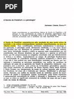 A Escola de Frankfurt e a Psicologia