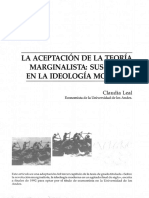 01 La Aceptacion de La Teoría Marginalista - Claudia Leal