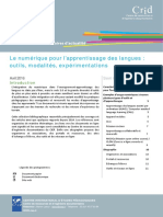 Focus Numerique Pour Apprentissage Des Langues