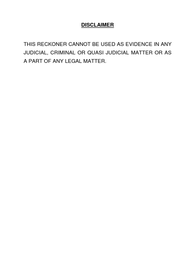 Disclaim Ready Reckner Geri 14082015 | PDF | Soil | Natural Materials