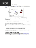 Pumps in Serial - Head Added: Pump Performance Curve Heads