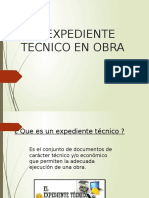 EXPEDIENTE TECNICO Exponer