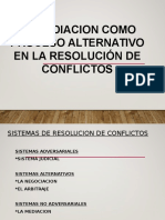 Mediacion en La Resolucion de Conflictos