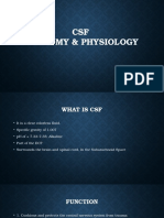 CSF Anatomy, Physiology and Functions
