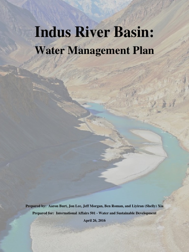 Indus River Basin Water Management Plan | PDF | Indus River | Pakistan