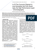 Determination of The Curcumin Pigment in Extract Curcuma Domestica Val From South Sulawesi Indonesia by High Performance Liquid Chromatography PDF