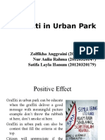 Positive and Negative Effects of Graffiti in Urban Parks