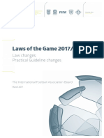 Law Changes - Practical Guideline Changes (Laws of The Game 2017/18)