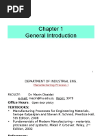 Introduction To Manufacturing Process