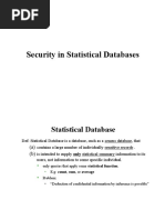 Statiscal Database Notes