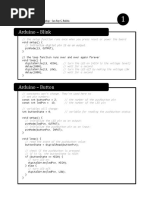 Arduino Workshop Code Handout
