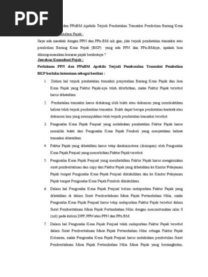 Soal Ppn Dan Ppnbm