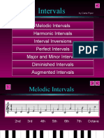 Intervals: Melodic Intervals Harmonic Intervals Interval Inversions Perfect Intervals