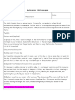 Mathematics Imb Lesson Plan