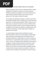Verdades y Leyendas Sobre Hipatia de Alejandría