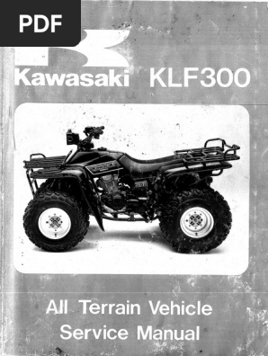 Kawasaki Bayou 300 Service Manual Repair | PDF | Carburetor | Throttle