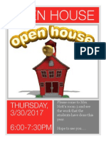 Open House Flyer