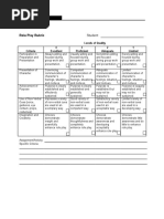 Role Play Assessment Rubric Guide | PDF | Educational Assessment ...