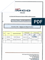 QA IMCO HSE P QT 012 Rigging and Lifting Procedure
