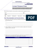 Participant Feedback Form