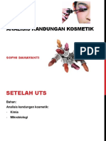 Analisis Kandungan Kosmetik