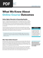 What We Know About Online Course Outcomes