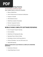 Mobile Repairing Course