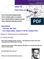 Algebra-Based Physics II: Dec. 3: Chap 31 Nuclear Physics and Radioactivity