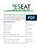 UPESEAT 2017 Important Dates Available Here 