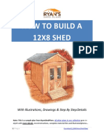 12x8 Shed Plan