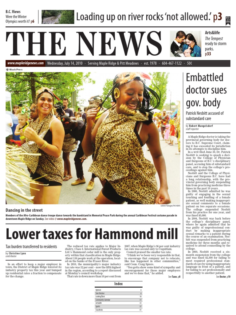 Maple Ridge News 0714 | PDF | British Columbia | Cannabis (Drug)